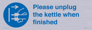 Please unplug the kettle when finished